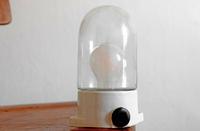 Glaskolbenlampe Hoflampe Antik Alt Loft Vintage Keramik Weiß DDR Dresden - Äußere Neustadt Vorschau