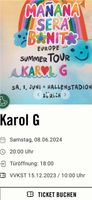 Karol G Ticket 08.06.2024 - Zürich (Stehplatz) Düsseldorf - Pempelfort Vorschau