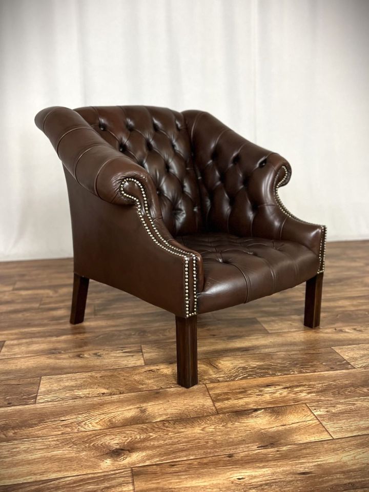 Chesterfield Ledersessel Vintage Sessel Liberty Chair in Hüllhorst