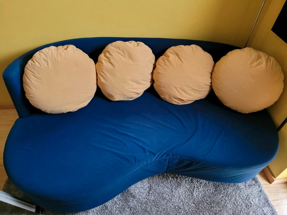 Couch Schlafcouch Nierenform 100x190 cm in Hirschberg