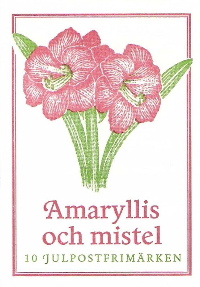Schweden MH 247 ° Traditionelle Weihnachtsblumen Mistel Amarylis in Kamen