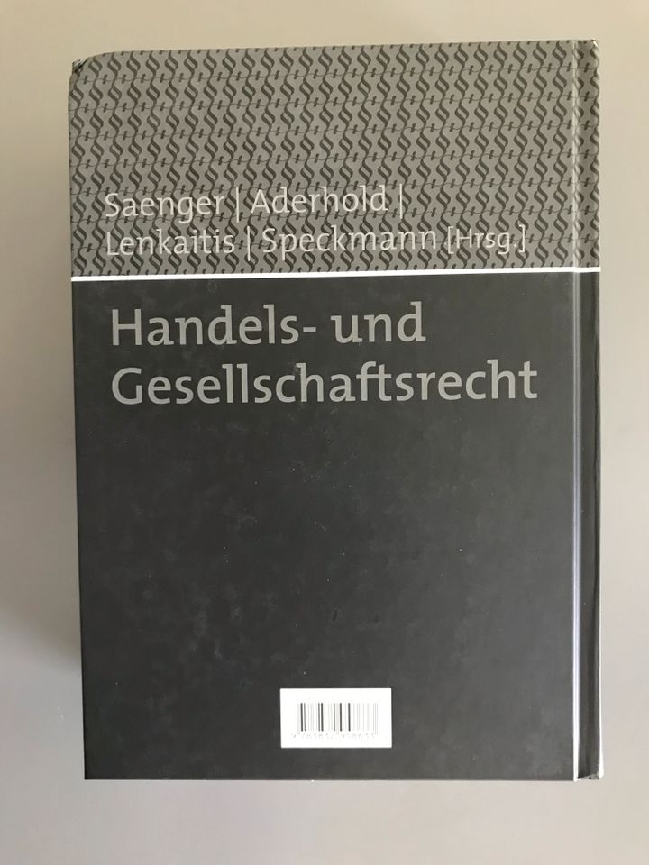 Handels- und Gesellschaftsrecht, NOMOS Verlag, 2.Auflage Handbuch in Hamburg