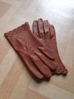 Leder Handschuhe braun vintage Bayern - Willanzheim Vorschau