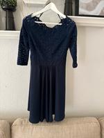 Cocktail Kleid festliches Kleid dunkelblau spitzen Details Baden-Württemberg - Leimen Vorschau
