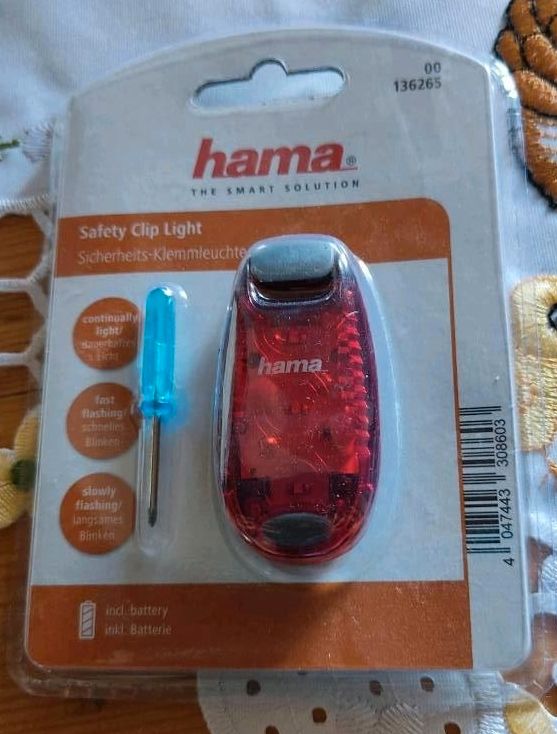 Hama Safety Clip Light Sicherheits-Klemmleuchte in Merzalben