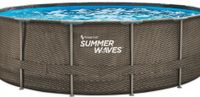 Summer Waves Pool 4,88 m x 1,2 Frame Dark Double Rattan Niedersachsen - Wittingen Vorschau