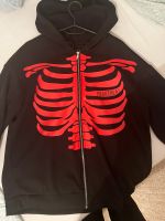 Skelett pulli pullover zipper zip-hoodie y2k M Schleswig-Holstein - Elmshorn Vorschau