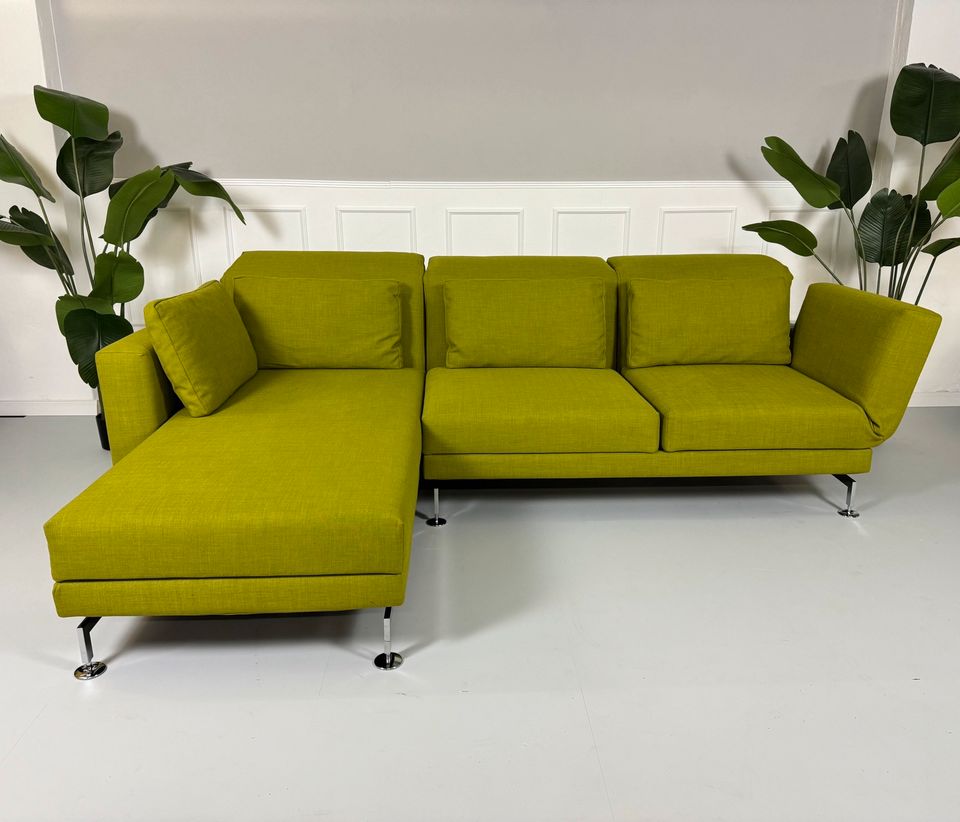 Brühl Moule Ecksofa Stoff Designer Sofa Couch Lieferung Grün in Hamburg