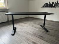 PC Tisch Schreibtisch Ikea Holzplatte und Gestell Hessen - Bad Schwalbach Vorschau