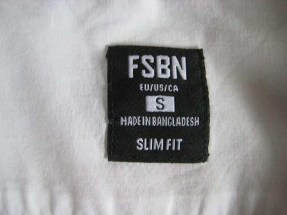 FSBN Hemd Langarm, Gr. S slim fit, weiß in Baindt