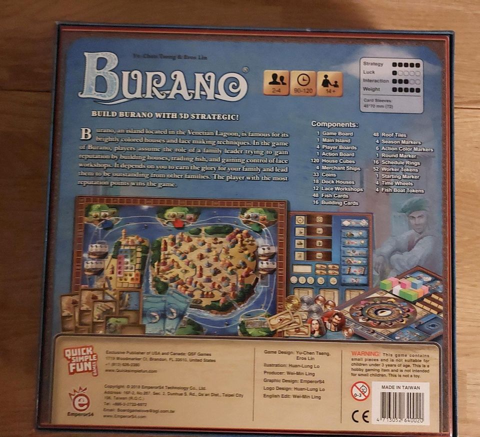 Brettspiel: Burano in Duisburg