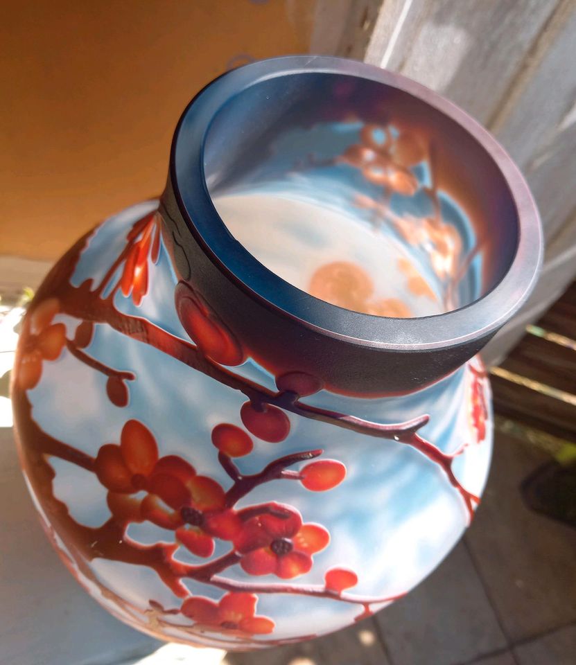 Große Glasvase Frankreich Vase in Wallerfangen