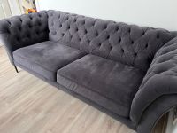 Chesterfield Couch Anthrazit Rheinland-Pfalz - Uersfeld Vorschau