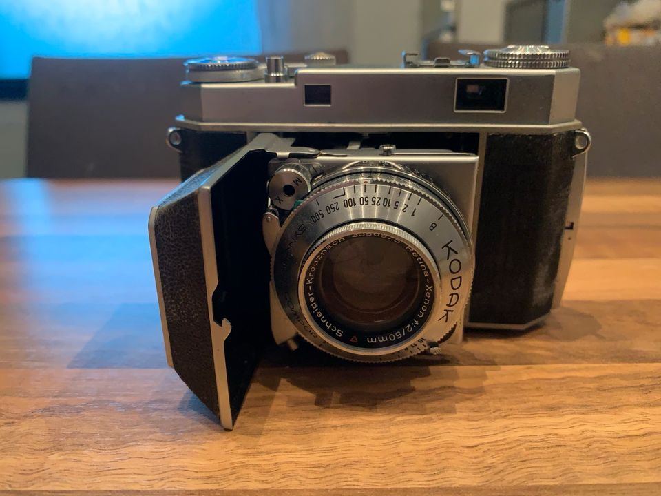 Vintage Kodak Retina II a (2a) Sucherkamera mit Zubehör und Hülle in Castrop-Rauxel