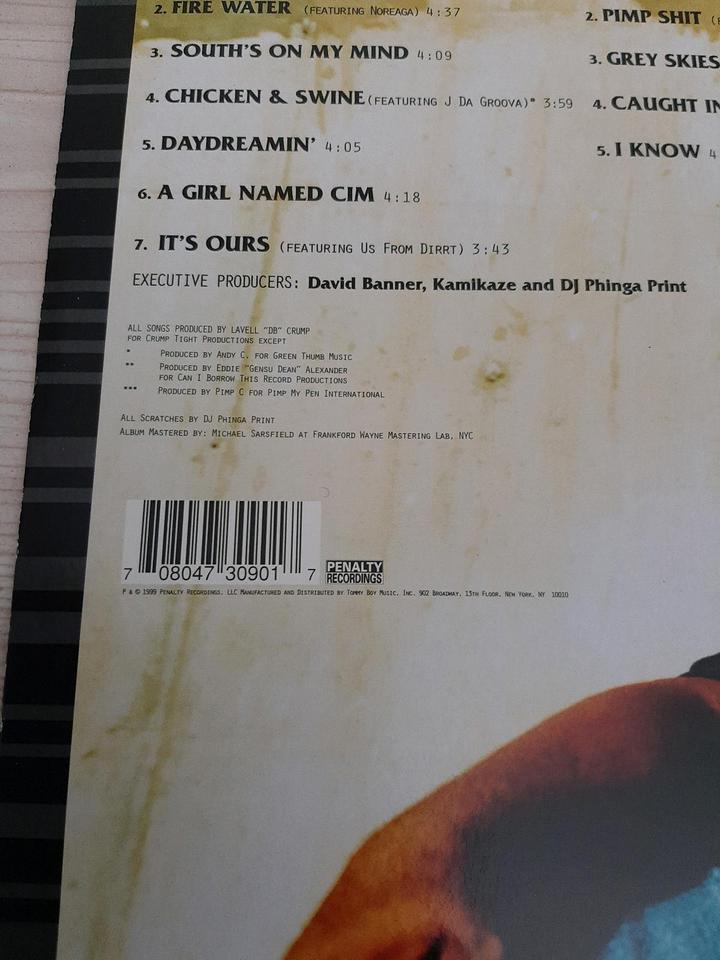 Crooked Lettaz  Vinyl Hip Hop 1999 Schallplatte Rap " Grey Skies in Braunschweig