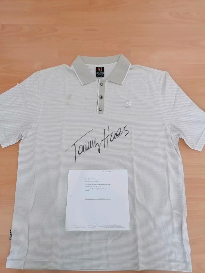 Tommy Haas Tennis Original Shirt getragen / signiert in Rodgau