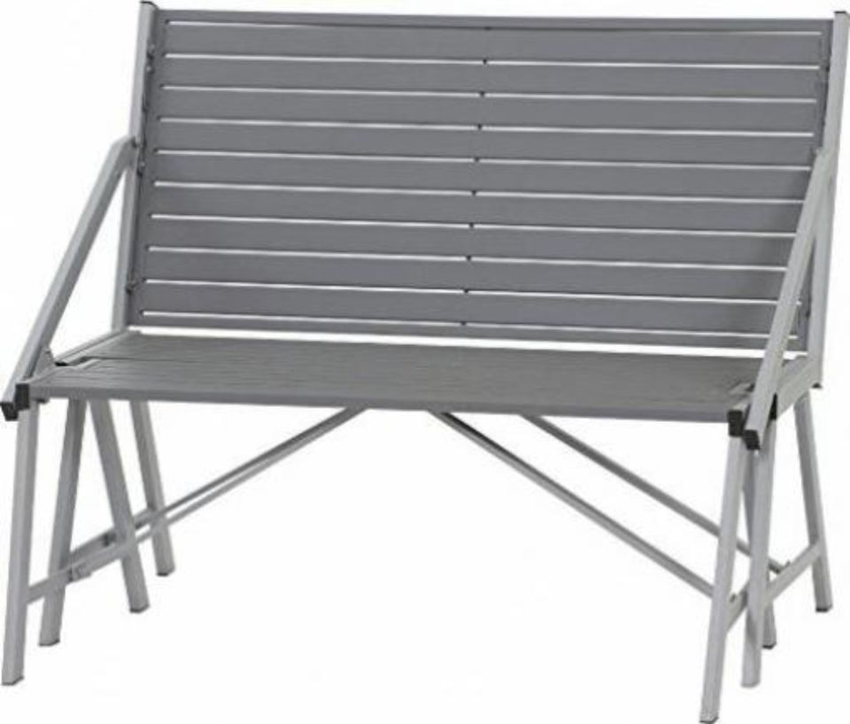 Siena Garden FlipFlop Bench 2er Klappbank Picknickbank silber in Havixbeck