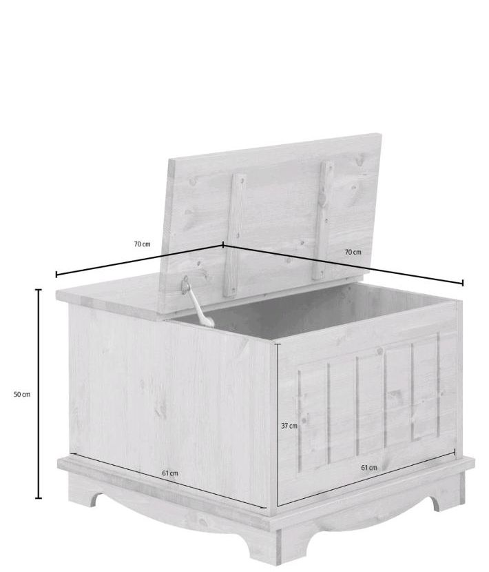 Truhe,Holztruhe,Couchtisch,Home affaire,Massivholz, Glasauflagen in Düsseldorf