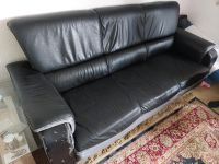 Schwarze 3-Personen-Couch aus Leder und Kunstleder Nordrhein-Westfalen - Hürth Vorschau