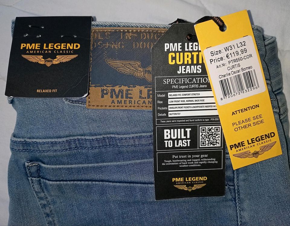 PME Legend Jeans "Curtis" W31 L32 blau - NEU m. Etikett in Troisdorf