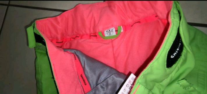 Skianzug - Chiemsee - Gr 164 -leuchtend grün/pink - Kaum getragen in Finnentrop