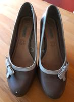 Bugatti Pumps -  braun/beige mit Schleifchen - Größe 40 Niedersachsen - Uelzen Vorschau