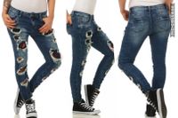 Neue Slim Fit Vintage Jeans, unterfütterte Löcher, Gr. (M / 38) S Niedersachsen - Isenbüttel Vorschau