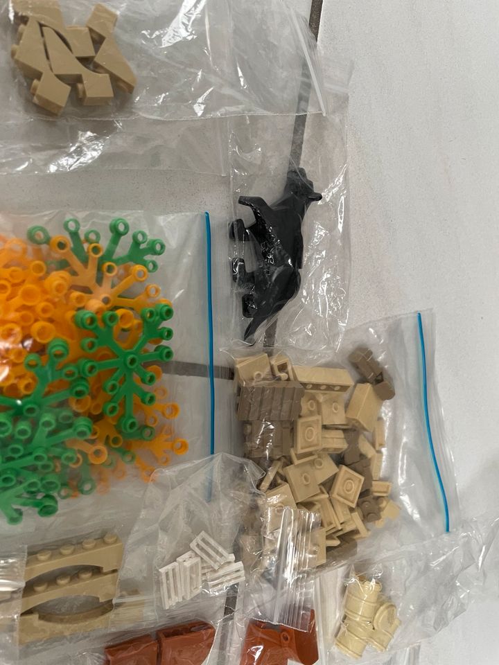 Lego Konvolut Steine Pflanzen grün braun weiß beige durchsicht in Herne