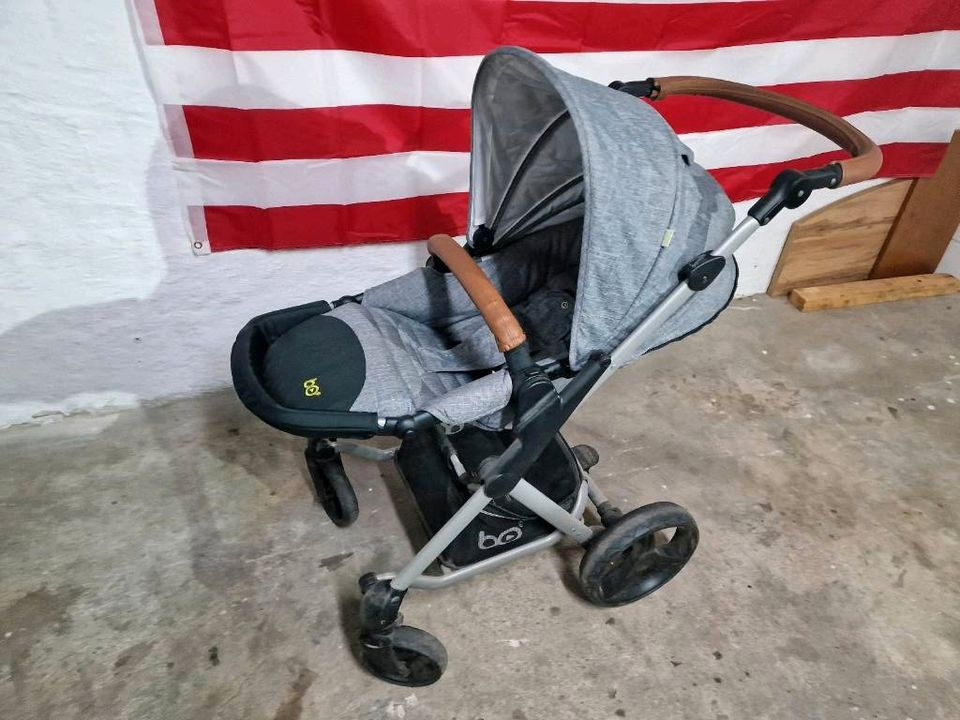 Kinderwagen von BO - Babyone mit Regenüberzug + Zubehör in Leipzig