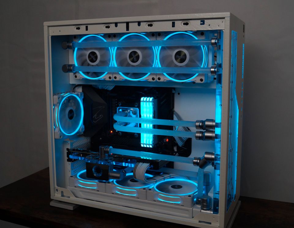 PC Konfiguration / Aufbau Custom Wasserkühlung Casemod in Schwendi