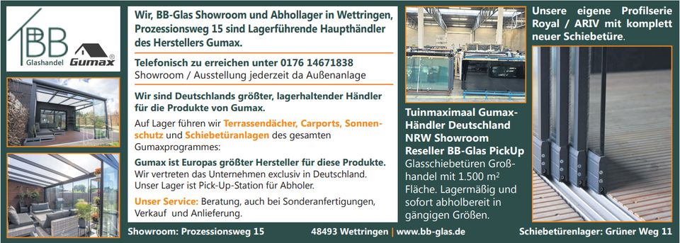 Wir "frisieren" (tunen) ihr Tuinmaximaal / Gumaxprodukt in Wettringen