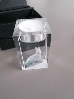 Glas-Teelichthalter Hase mit 3D Innengravur Bayern - Schweinfurt Vorschau