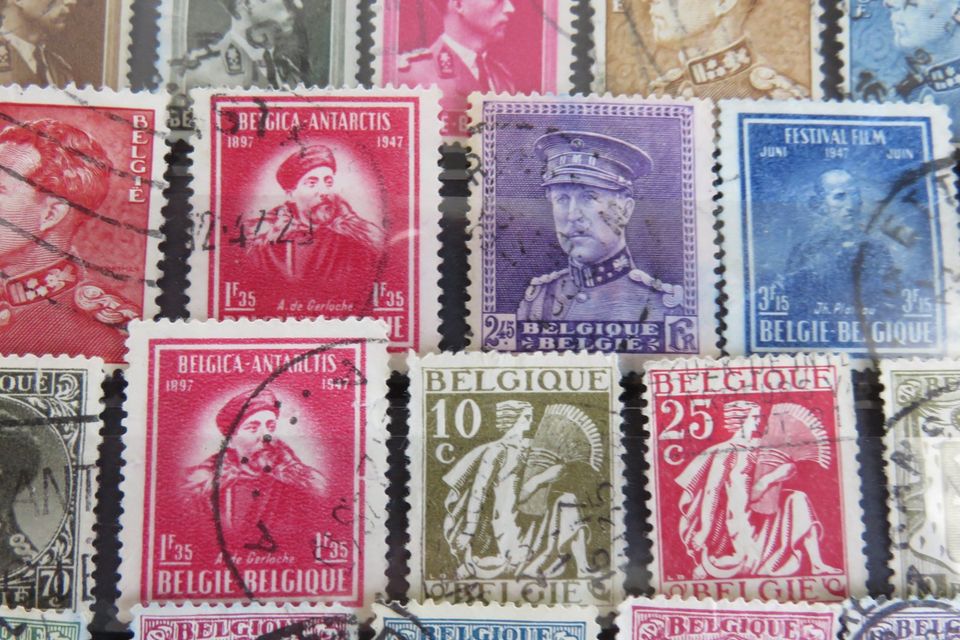 Briefmarken  Konvolut  Belgien  Nr. 1 in Eging am See