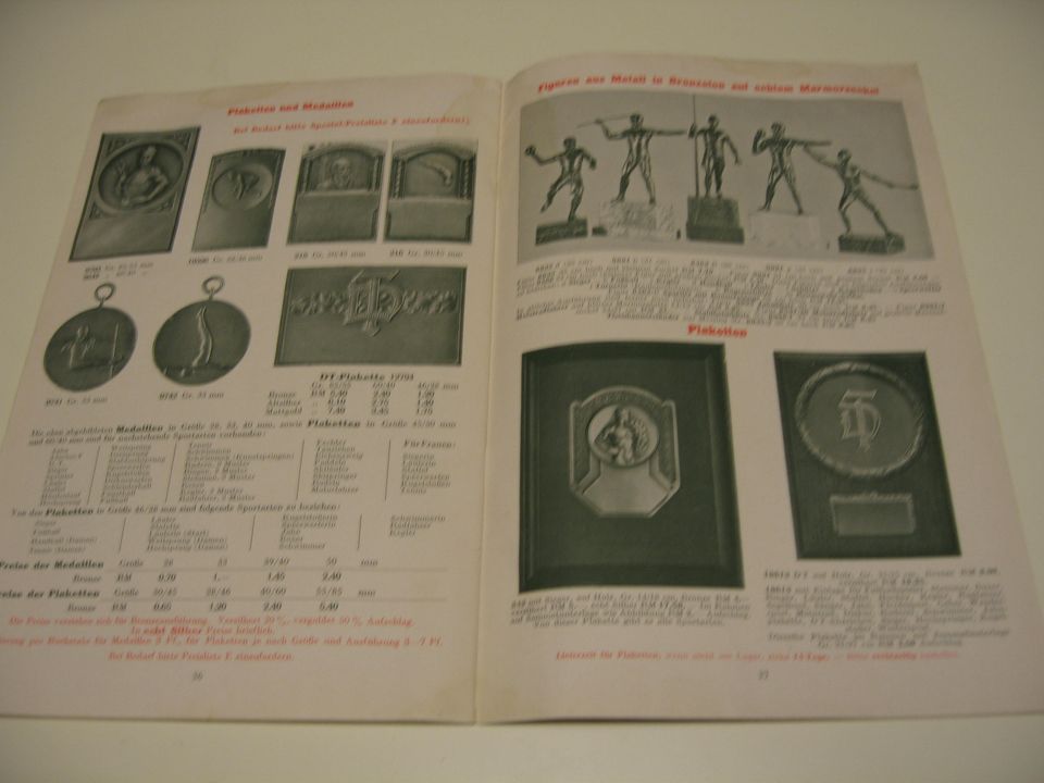 Sport-Versand Magdeburg Katalog 1932 Reklame Werbung Urkunde in Würzburg
