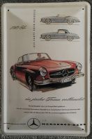 Blechschild Mercedes Benz 190 SL bedruckt Baden-Württemberg - Wiesensteig Vorschau