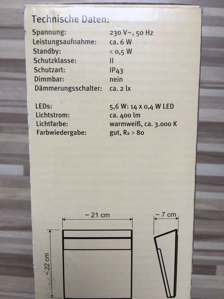 LED - Wandleuchte in Bad Dürrheim