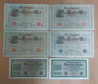 6 Reichsbanknoten 1000 Reichsmark, ab 1910-1922 Nordrhein-Westfalen - Emmerich am Rhein Vorschau
