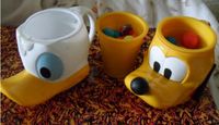 Disney Donald und Goofy Becher mit bunten Partykügelchen Niedersachsen - Zeven Vorschau