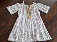 Traum Tunika Kleid weiß gold Spitze Lochstickerei onesize Italy Bayern - Pyrbaum Vorschau