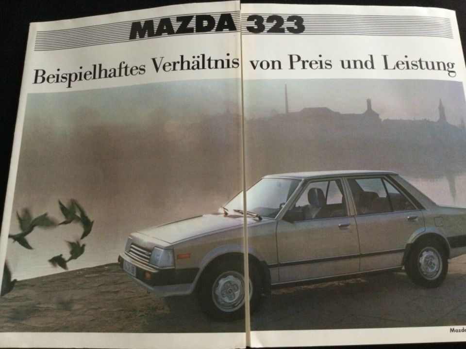 Mazda 323 Prospekt Werbung von 1983 (auch GT) in Kiel