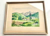 Shabby Vintage-Bilderrahmen 1948 Berg-Idylle Alpen Bayern 31x25cm Innenstadt - Köln Deutz Vorschau