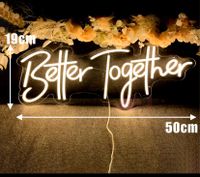 Neonschild „BETTER TOGETHER“ MIETEN Hochzeit/ Verlobung/ Event Neuhausen-Nymphenburg - Neuhausen Vorschau