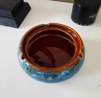 Aschenbecher rund Keramik blau neu Wandsbek - Hamburg Eilbek Vorschau
