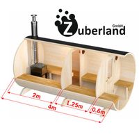 20% Rabatt Fass-Sauna (Länge 4m, ø2,2m), Terrasse + Vorraum, Spa Niedersachsen - Delligsen Vorschau