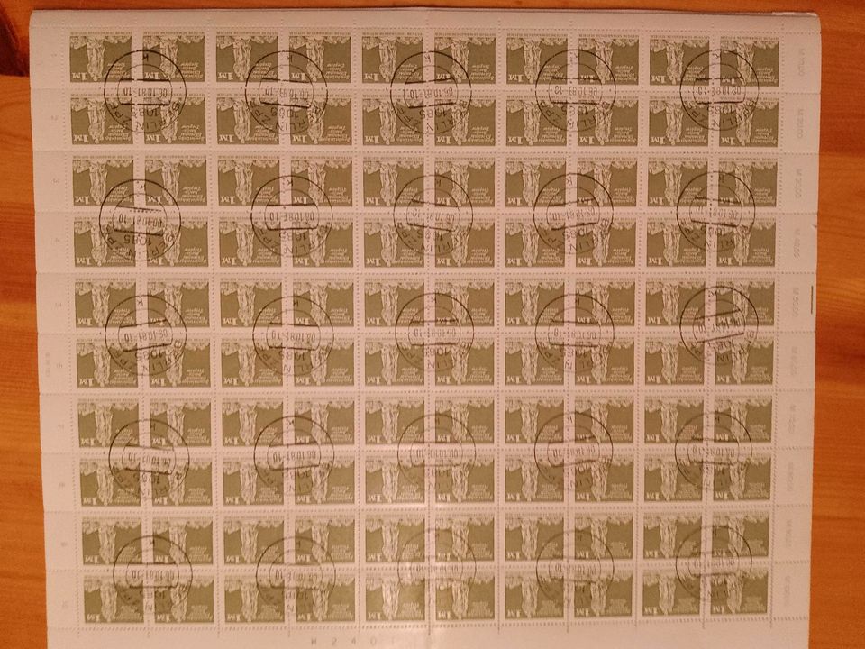 DDR Briefmarkenbögen 15x,Top Zustand in Biebergemünd