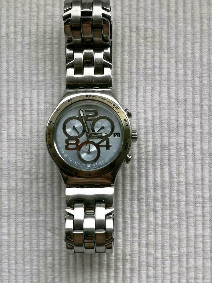 Swatch Edelstahl Herrenuhr Uhr Armbanduhr Datum edel Stahl in Kassel