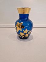 Blumenvase Vase Glas blau gold Nordrhein-Westfalen - Sankt Augustin Vorschau