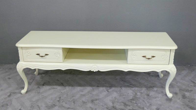 TV Schrank Buffet Sideboard massiv Mahagoni antikweiss Chippendal in Beelitz