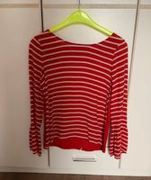 Langarmshirt Langarm Bluse rot weiss streifen Trompetenärmel h&m Kreis Pinneberg - Barmstedt Vorschau