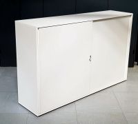 Sideboard Büroschrank mit Schiebtüren weiß B 180 cm viel Stauraum Bayern - Stein Vorschau